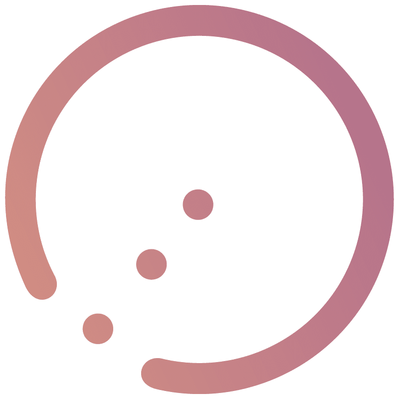 Pink circular abstract line art