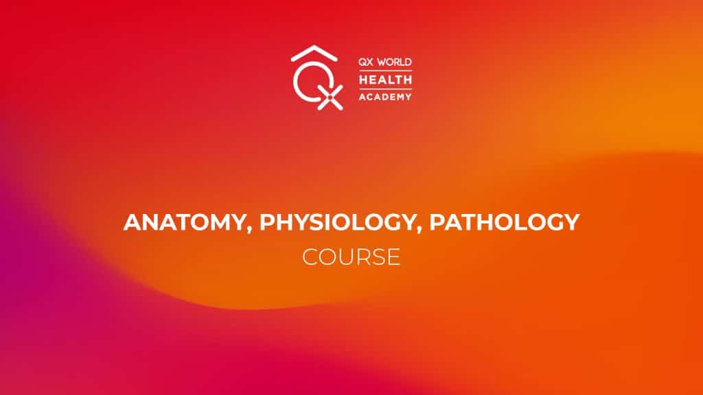 QX World Health Academy course banner for anatomy studies