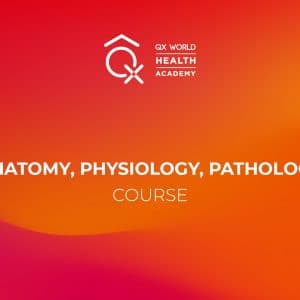 QX World Health Academy course banner for anatomy studies