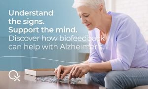 Illustration of a brain affected by Alzheimer’s disease