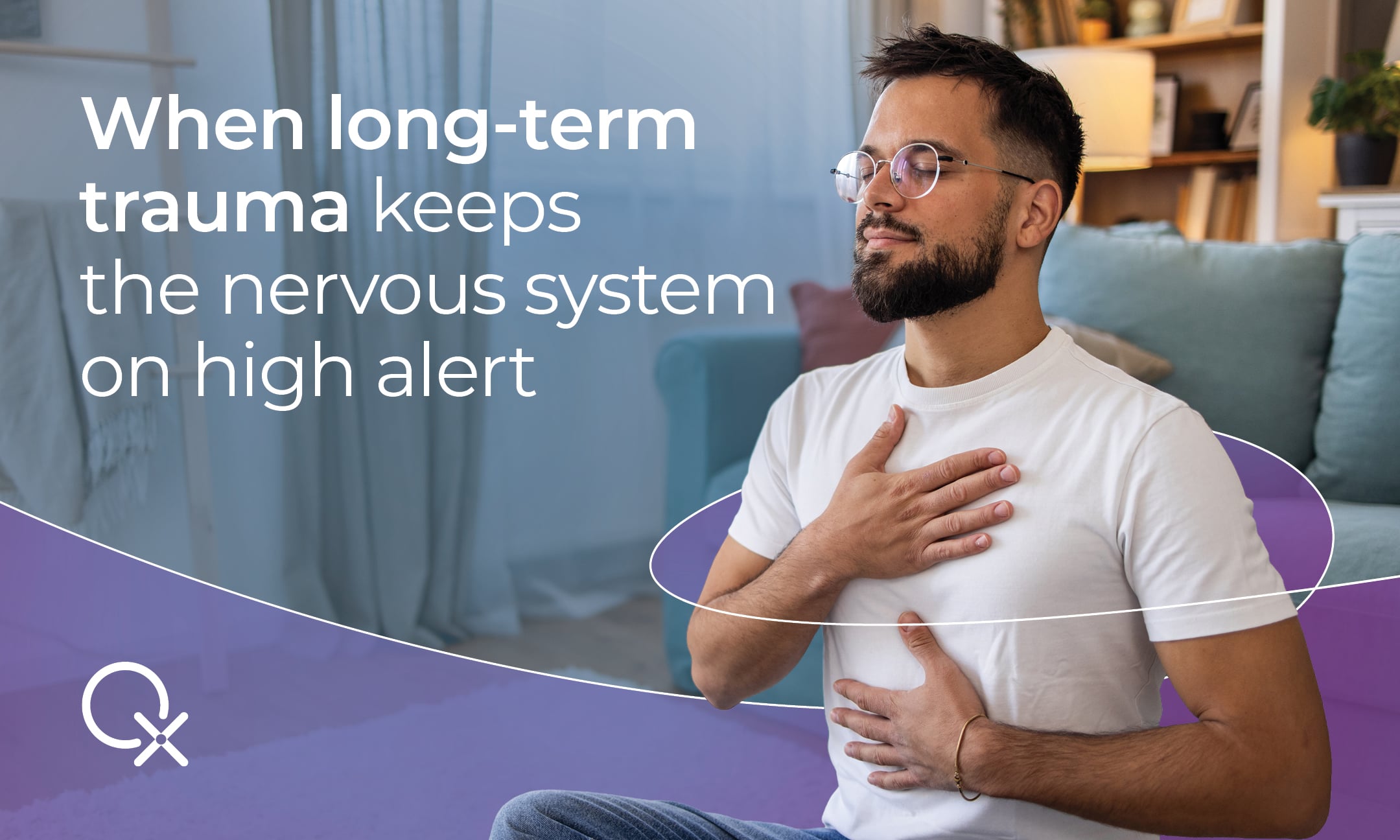 Conceptual image showing biofeedback insights and nervous system regulation related to complex PTSD