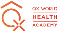 qxworld health academy logogradient text